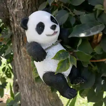 Walmart Outdoor Lawn Yard Animal Figurine Panda Outdoor Statue for Home Patio Yard offer