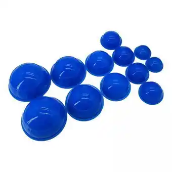 Walmart TOOYFUL 5x12 Pieces Silicone Vacuum Cupping Cup Flexible Accessory Silicone Can Puller blue offer