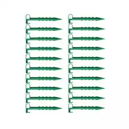 Walmart oshhni 4x20Pcs Garden Stakes Ground Auger Fixation for Lawn Edging offer