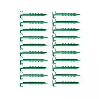 Walmart oshhni 4x20Pcs Garden Stakes Ground Auger Fixation for Lawn Edging offer