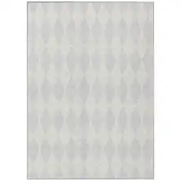 Walmart Addison Rugs Machine Washable Indoor/ Outdoor Chantille Diamonds Rug Silver - 3' x 5' offer