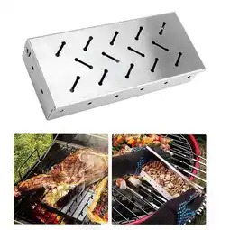 Walmart Thick Stainless Steel Tray with Wood Chips for Grill, Adds Flavor Grilling Accessories offer