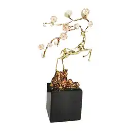 Walmart menolana Reindeer Statue Funny Creative Elk Sculpture for Cabinet Living Room Desktop offer