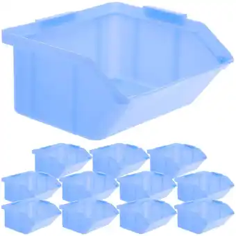 Walmart 12Pcs Warehouse Parts Box Tool Parts Organizer Oblique Mouth Parts Tray Storage Bin offer