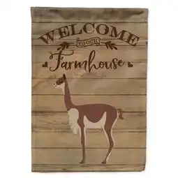 Walmart Carolines Treasures CK6861CHF Vicugna or Vicuna Welcome Canvas House Flag - 28 x 0.01 x 40 in offer