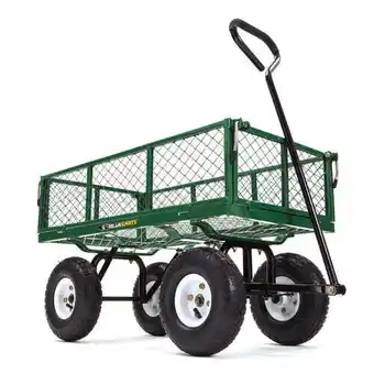 Walmart Gorilla Carts GOR400 400-lb. Steel Mesh Garden Cart with 10 Tires offer