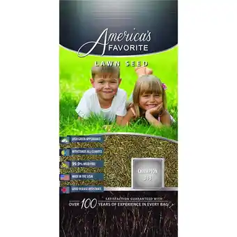 Walmart Americas Favorite 861285 25 lbs Champion 3 Plus 3 Tall Fescue Seed, Silver offer