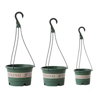 Walmart Lotatory 3Pcs Hanging Flower Pot Balcony Orchid Pot Pendant Chic Suspended Flowerpot offer