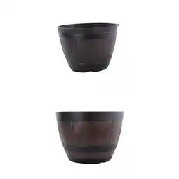 Walmart s Rustic Style Resin Patio Large Planter Plant Pot offer