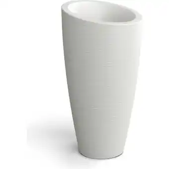 Walmart 32 in. Modesto Tall Planter, White offer