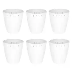 Walmart Mornei 6 Pieces Self Watering Plant Pots Flowerpots Lightweight High Automatic Watering offer