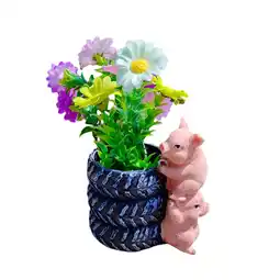 Walmart Cute Planter Pig Pot Creative Flower Basket Plant Pot for Indoor Yard Desk offer