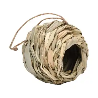 Walmart Yoloke Hand-Woven Hummingbird House Nesting Grass Birdhouse Bird Nest offer