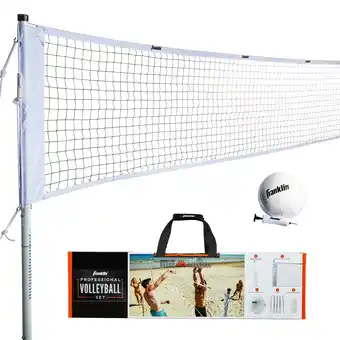 Walmart Franklin Sports Volleyball Set with Portable Net + Ball - Professional offer