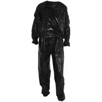 Walmart Heavy Duty Fitness Weight Loss Sweat Sauna Suit Exercise Gym Anti-Rip Black XL offer