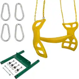 Walmart Swing Set Stuff Inc. Glider with Coated Chain Kit (Yellow) and SSS Logo Sticker offer