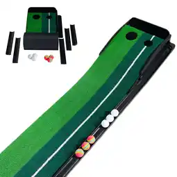 Walmart Golf Practice Indoor Putting Green Mat Machine with Ball Return offer