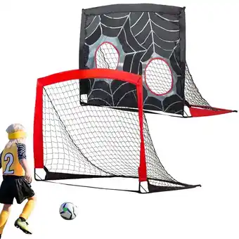 Walmart JASCOPRO Soccer Goal Net Set, 2 in 1 Soccer Ball Goals Nets for Kids, 4X3 feet, Multi-Color offer