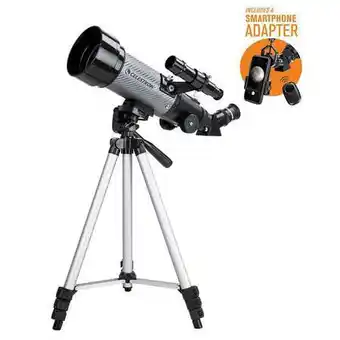 Walmart Celestron Travel Scope 70 DX Portable Refractor Telescope offer