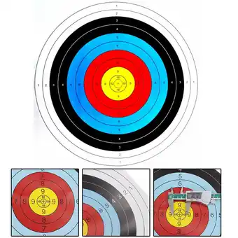 Walmart Gerich 10 Pcs Archery Target Paper Face 40x40cm for Arrow Bow Practice Outdoor Sports offer