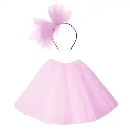 Walmart Girls' Skirts Ballet Tutu Parties Performance Half Skirt With Headband Set Toddler Skirt Pink offer