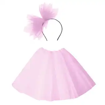 Walmart Girls' Skirts Ballet Tutu Parties Performance Half Skirt With Headband Set Toddler Skirt Pink offer