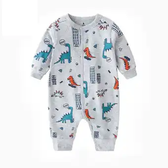 Walmart Baby Onesies Print Romper Jumpsuit Playsuits Outfits Comfort Baby Rompers Blue 3 Months-6 Months offer