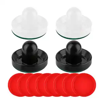 Walmart harayaa Air Hockey Pushers and Pucks Air for Table Game Home Child Adult Black and White offer