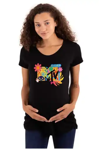 Walmart Retro MTV Computer Emoticons Logo Women's Maternity T Shirt Tee Brisco Brands S offer