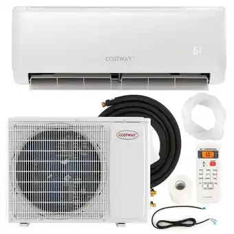 Walmart Costway 18,000 BTU Mini Split Air Conditioner AC Unit with Heat Pump & Remote Control offer