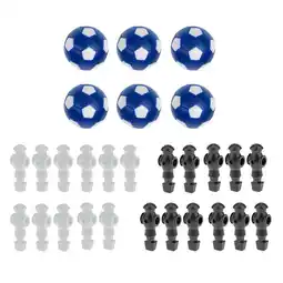 Walmart Set of 22 and white Foosball Man Table Soccer Players with Balls - Foosballs Replacements offer