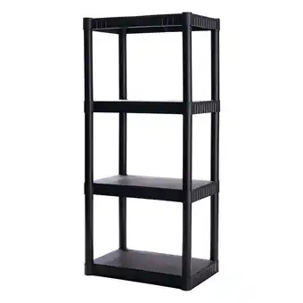 Walmart Plano 4-Shelf Standard Duty Plastic Storage Shelves, 48 x 21 x 14, 200lb Capacity offer