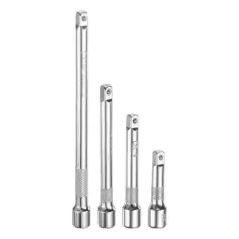 Walmart Uxcell 1/4 Drive Impact Extension Bar 2 3 4 6 Wrench Extender Silver 4-Piece Set offer