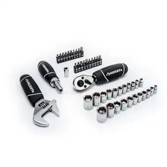 Walmart Husky H46PCSTS Stubby Wrench and Socket Set (46-Piece) offer