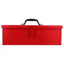 Walmart Homemaxs Tool Box Metal Small Organizer Portable Hip Roof Red Toolbox Tractortruck Bed Storage Case offer