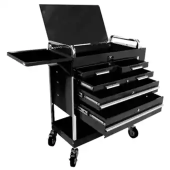 Walmart Sunex Tools 5-Drawer Service Cart, Black offer