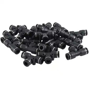 Walmart Pneumatic Tee Union Connect Fittings T Connector Splitter Air Line Tube Tee Quick Relea plastic 0559 offer