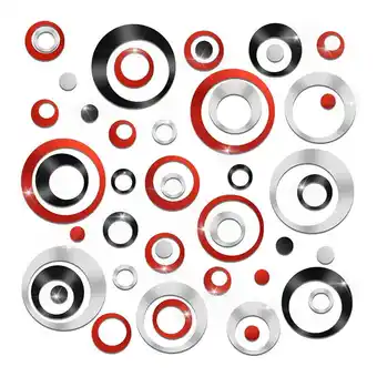 Walmart 72Pcs Wall Stickers Acrylic Circle Mirror Removable Round Dots Mirror Wall Decoration W Acrylic 0185 offer