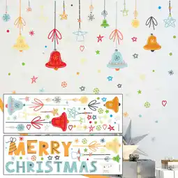 Walmart Clearance Stickers under $1 Christmas Window Decoration Stickers Christmas Decals for Glass Windows offer