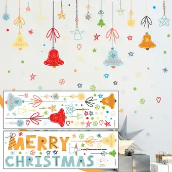 Walmart Clearance Stickers under $1 Christmas Window Decoration Stickers Christmas Decals for Glass Windows offer