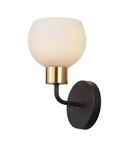 Walmart ET2 Lighting 11271SWBZSBR Coraline 1-Light Wall Sconce in Bronze Rupert offer