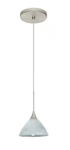 Walmart Besa Lighting - Domi-One Light Cord Pendant with Flat Canopy-5 Inches Wide by 10 offer