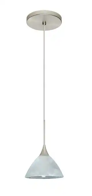 Walmart Besa Lighting - Domi-One Light Cord Pendant with Flat Canopy-5 Inches Wide by 10 offer