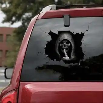 Walmart JunYeShi Flash Deals of the Day Clearance Silent Skull Sticker Window Home Decoration Decal Decor offer