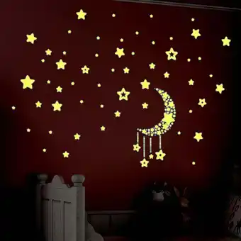 Walmart Clearance Stickers under $1 Stickers Wall Dark Kids Set In Bedroom The A Glow Fluorescent Home Decor offer