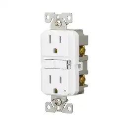 Walmart Eaton 15-Amp 125-volt GFCI Residential Decorator Outlet, White (3-Pack) offer