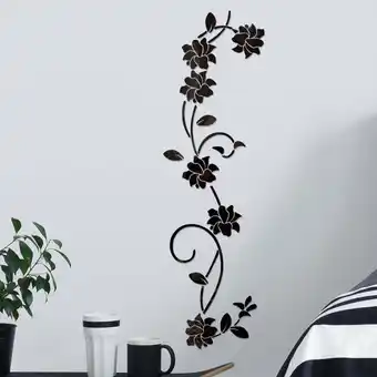 Walmart Clearance Wall stickers under $5 3D Diy Flower Shape Acrylic Wall Sticker Modern Stickers Decoration offer