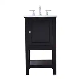 Walmart 19 in. Metropolis Single Bathroom Vanity Set - Black offer