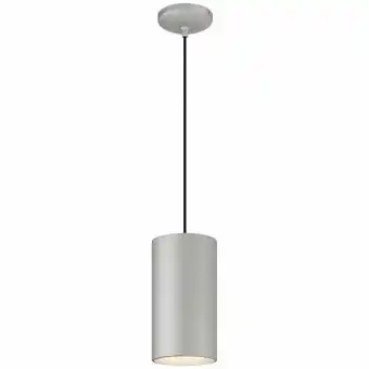 Walmart Access Lighting 29007-SAT-C 6 in. Pilson XL Tall Ceiling Light Pendant with Black Cord, Satin offer