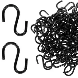 Walmart 100pcs Black Metal S Hooks Metal S Hanging Hooks Heavy Duty S Hanger Hooks offer